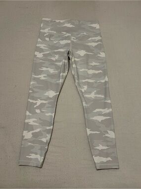 Athleta Gray & White Camo High-Rise Leggings
